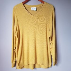 Saturday Sunday | Mustard Yellow Fuzzy LW Sweater